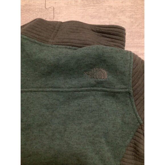 The North Face Women’s Small Agave Hybrid Fleece Jacket Green Black Full Zip - Picture 6 of 6